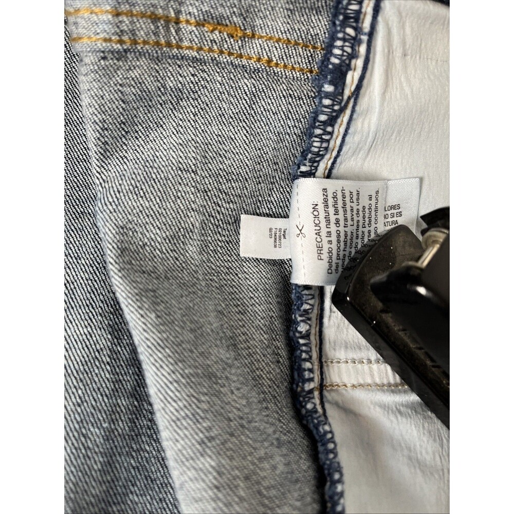 Ava & Viv Dark Wash Flare Jeans Women’s Plus Size 16 Frayed Hem Stretch Denim - Picture 13 of 14